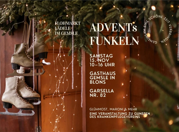 Adventsfunkeln im Gasthaus Gemsle in Blons